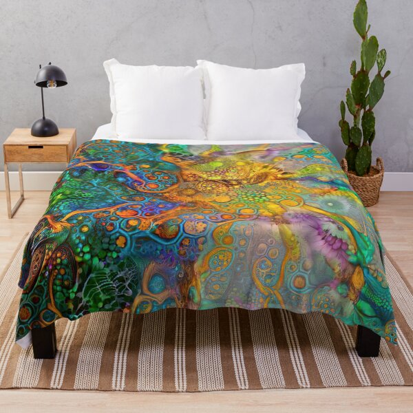 Item preview, Deepdream floral fractalize space abstraction designed and sold by blackhalt.