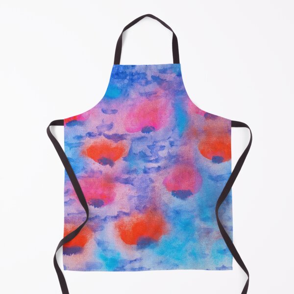 Item preview, Gouache painting water lilies on blue water designed and sold by Beate Gube.
