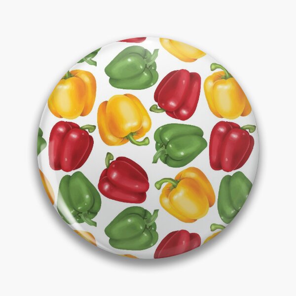 Item preview, Seamless Yellow, Red & Green Capsicum Pattern designed and sold by MHabeeb.