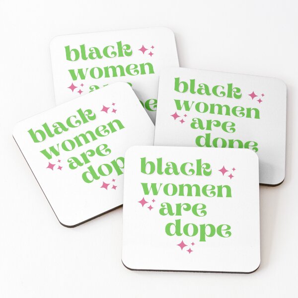Item preview, Black Women Are Dope // 20 Pearls - Pink & Green designed and sold by GLifestyle.