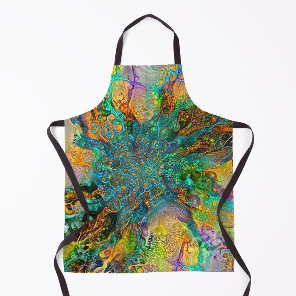 Item preview, Deepdream floral fractalize space galaxy abstraction designed and sold by blackhalt.