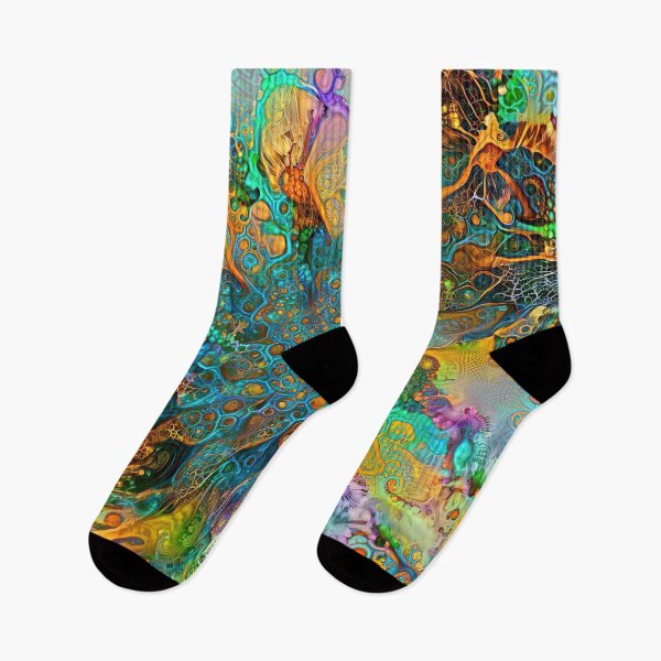 Item preview, Deepdream floral fractalize space galaxy abstraction designed and sold by blackhalt.