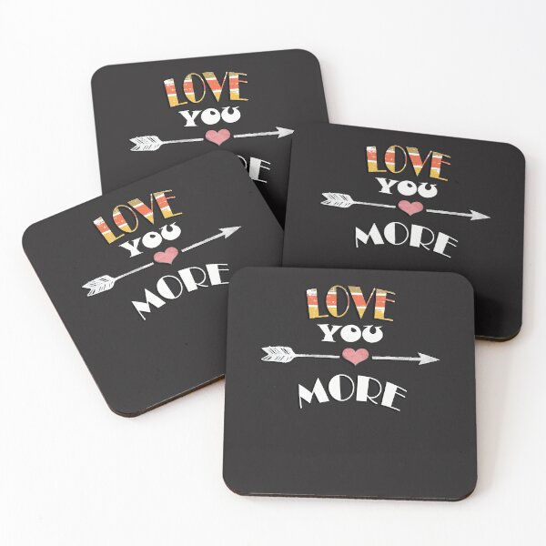 Item preview, Love You More Quote Fun Couple Valentine's Day Gifts, Inspirational designed and sold by Cute & Sassy Custom Gifting Boutiques.