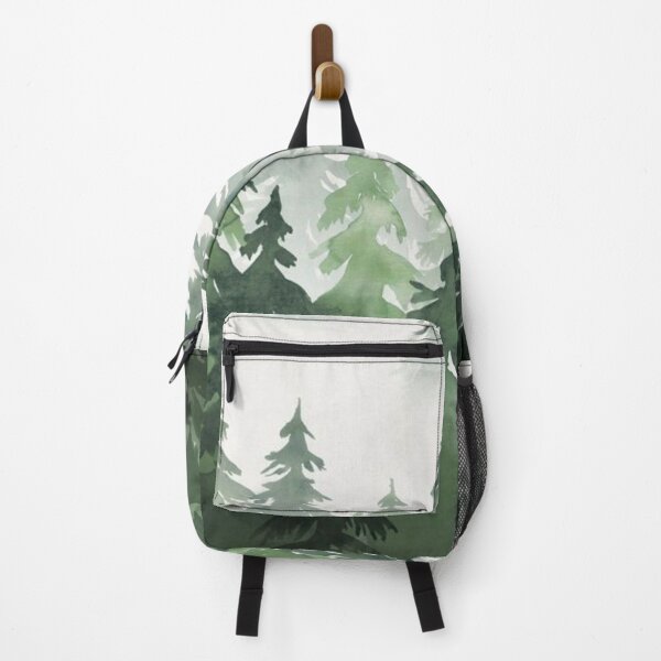 Item preview, Aesthetic Foggy Mountain View Painting Trees designed and sold by LoredanaOleinic.