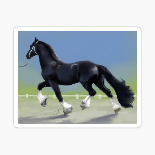 Item preview, Trotting Friesian Cross with Socks designed and sold by KJL90.