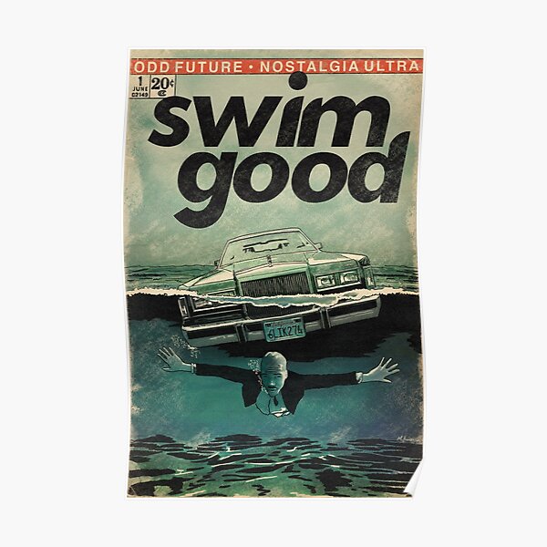 Frank Ocean Swim Good Comic Book Parody Art Poster
