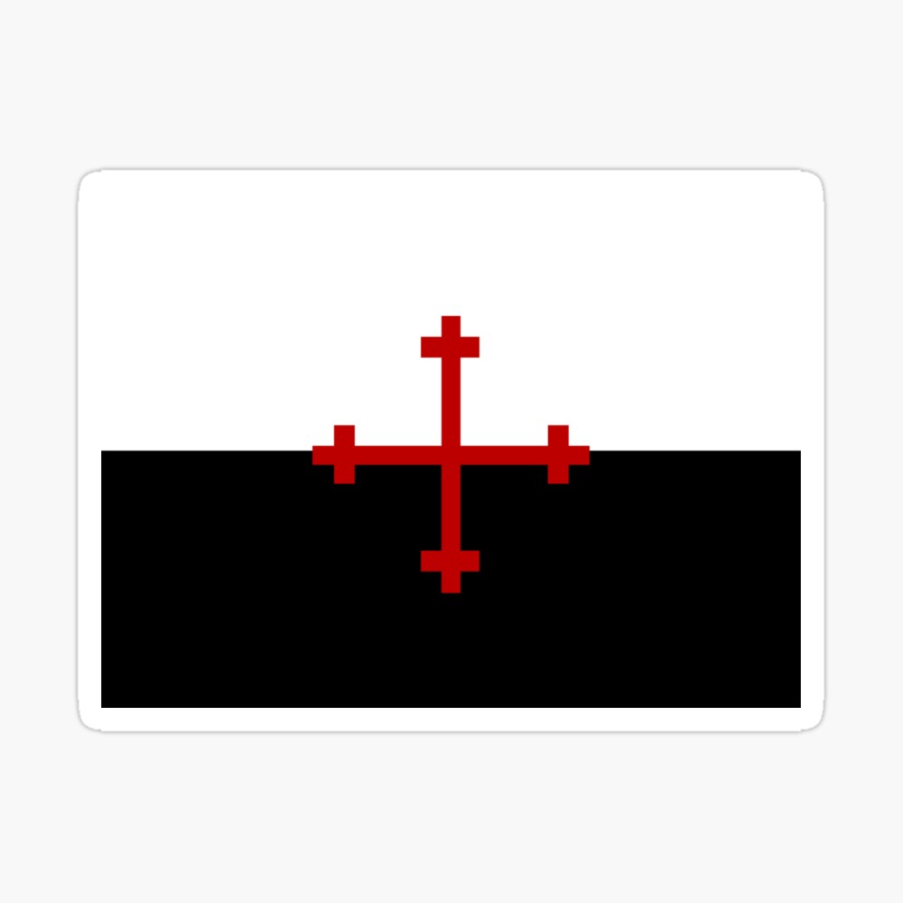 flag with small red cross