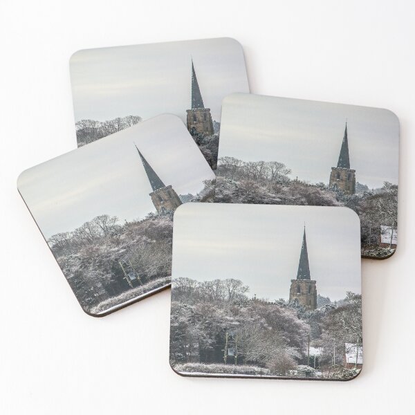 Item preview, #45 A snowy winter photo scene of St Andrews church in the village of Kegworth designed and sold by phutball.