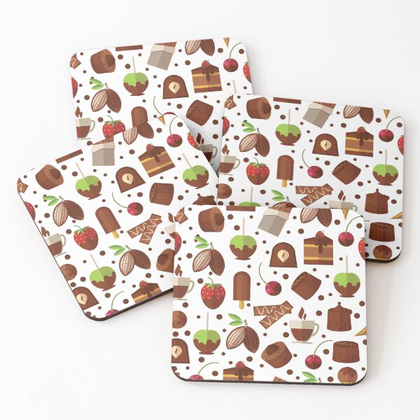 Item preview, Seamless Pattern of Candies, chocolates & Ice cream designed and sold by MHabeeb.