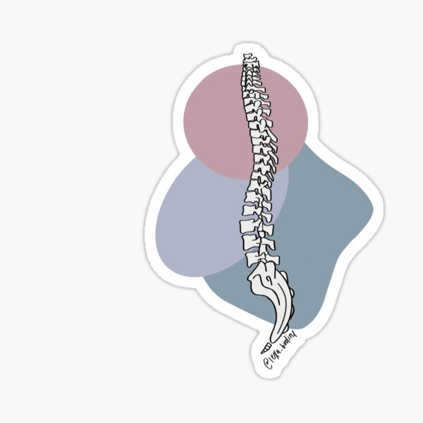 geometric spine Sticker