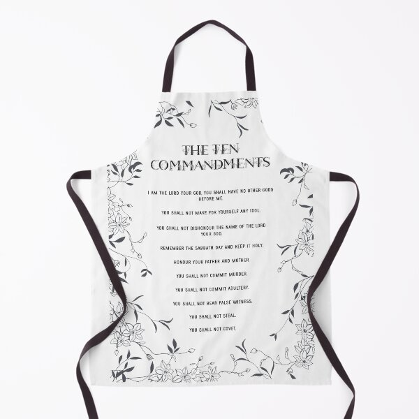 Item preview, The Ten Commandments - Floral Art on White designed and sold by Amanda-Lakey.
