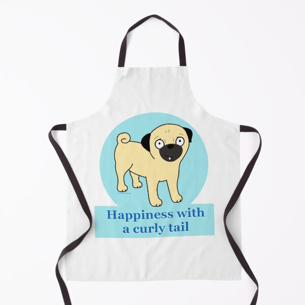 Item preview, Happiness with a curly tail designed and sold by HumphreythePug.