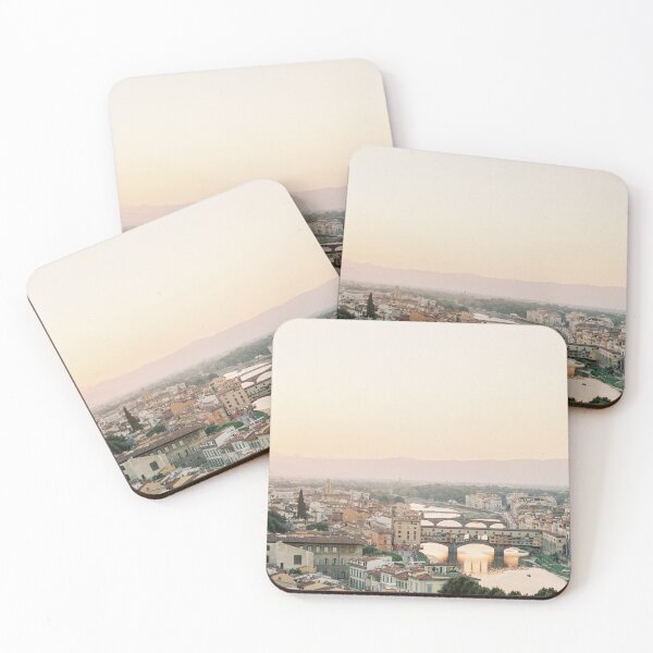 Item preview, Florence Bridges at Sunset | Ponte Vecchio Tuscany Italy | Europe Cityscape Travel Photography designed and sold by slowestsummer.