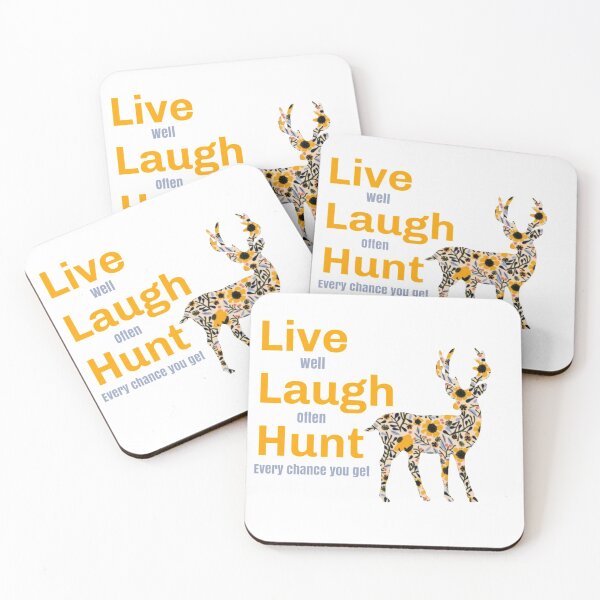 Item preview, Live Laugh Hunt-Gold designed and sold by designbyjodyb.