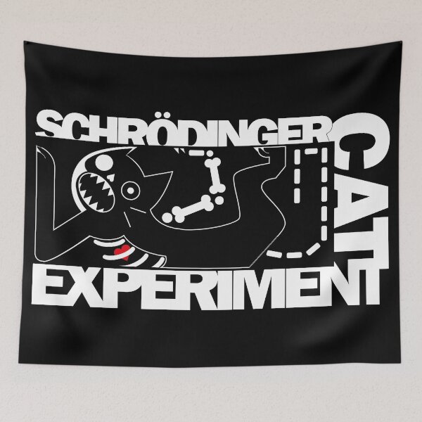 Aperçu de l'œuvre Chat Schrödinger créée et vendue par ArtomicDesign.