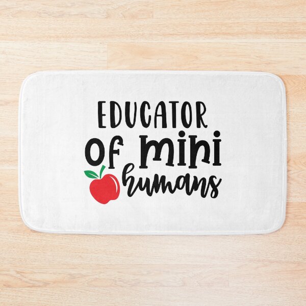 Item preview, Educator of Mini Humans Funny Teacher Quote With Apple designed and sold by Briekel.