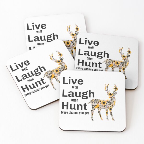 Item preview, Live Laugh Hunt-Black designed and sold by designbyjodyb.