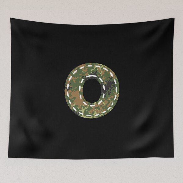 Item preview, O letter sewn camouflage camouflage patch Bundeswehr designed and sold by GeogDesigns.