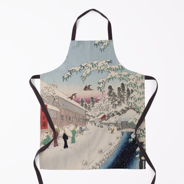 Item preview, Atagoshita Yabu Lane Snow Scene Vintage Ukiyo-e Japanese Art designed and sold by VintageArchive.