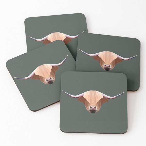 Item preview, Geometrical hairy cow designed and sold by ErinFCampbell.