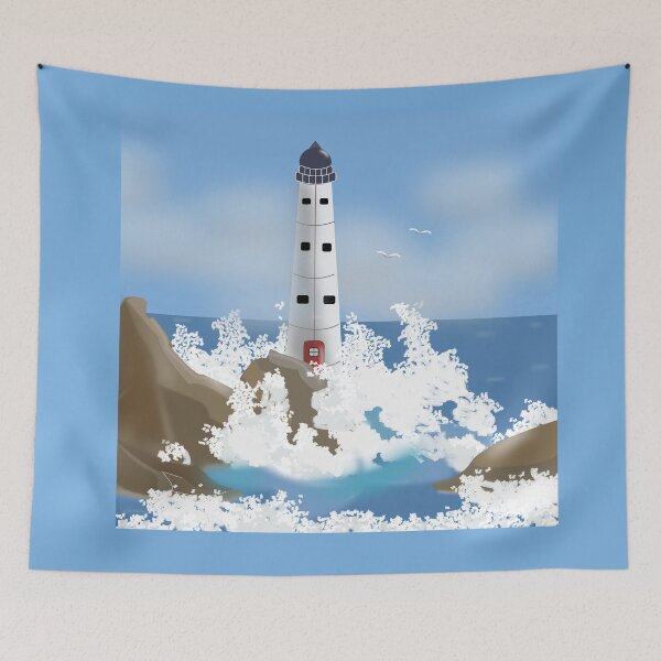 Item preview, Lighthouse sea scape designed and sold by designInk.