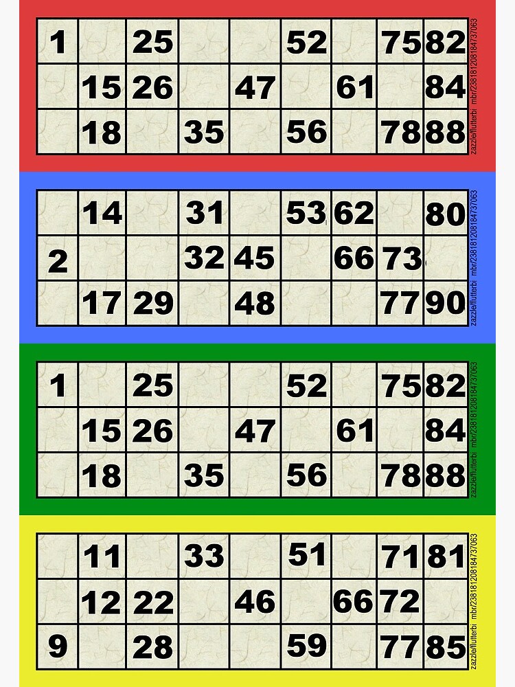 90-ball-bingo-greeting-card-for-sale-by-madameflutterbi-redbubble