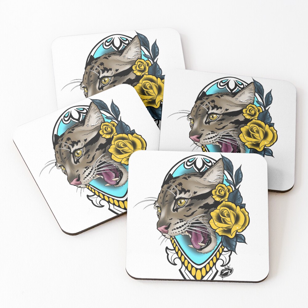 Item preview, Coasters (Set of 4) designed and sold by Bitztattoo.