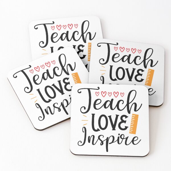 Item preview, Teach Love Inspire Teacher Quote designed and sold by Briekel.