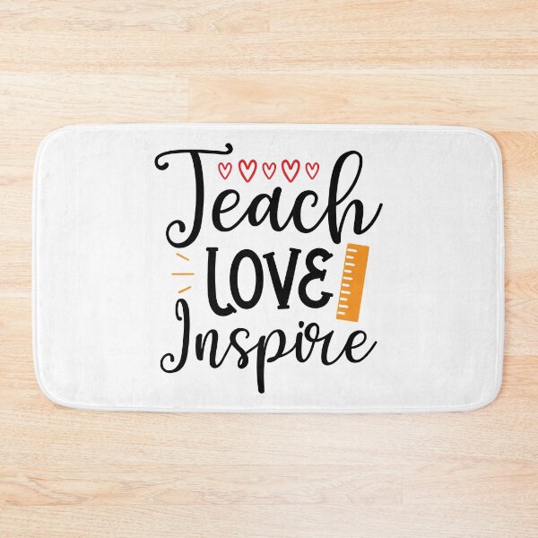 Item preview, Teach Love Inspire Teacher Quote designed and sold by Briekel.
