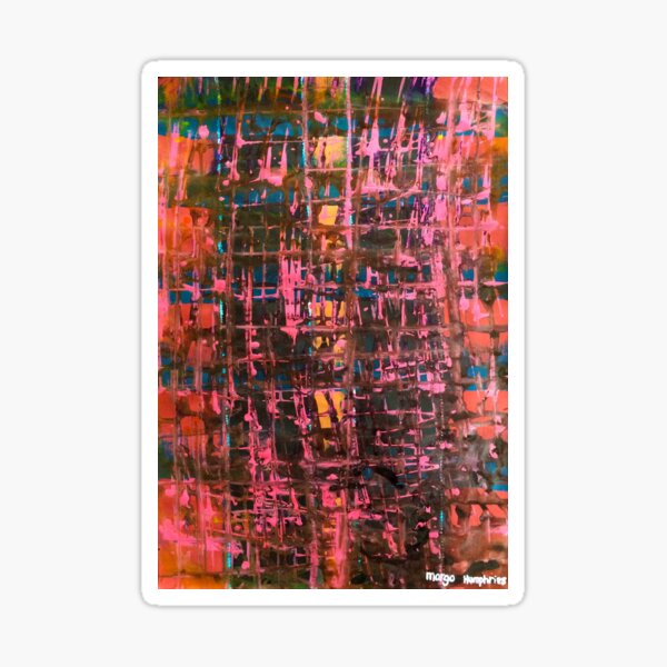 Scrambled by Margo Humphries Sticker