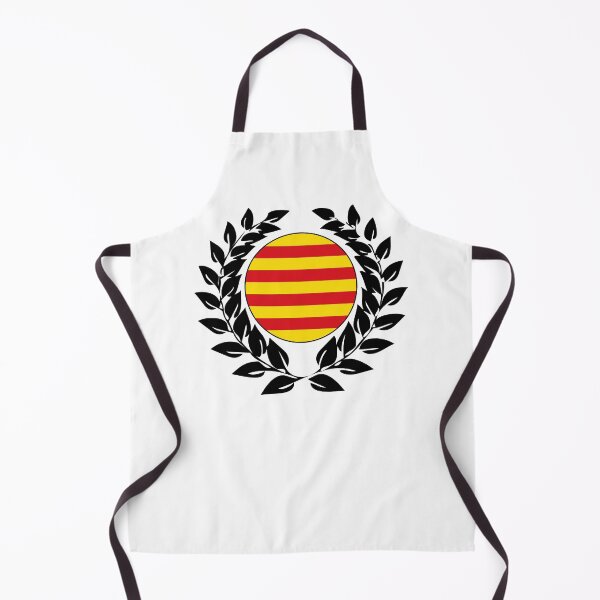 Item preview, Catalonia flag banner laurel wreath designed and sold by GeogDesigns.