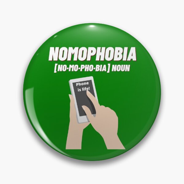 Item preview, Nomophobia 5 designed and sold by HappinessWorld.