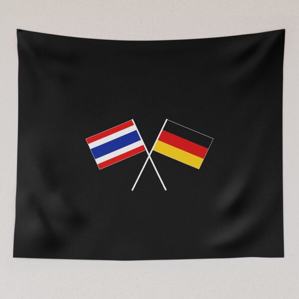 Item preview, German-Thai friendship flag banner designed and sold by GeogDesigns.