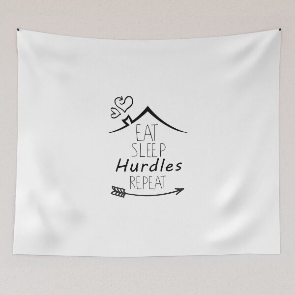 Item preview, eat sleep hurdles repeat  designed and sold by smile20001.