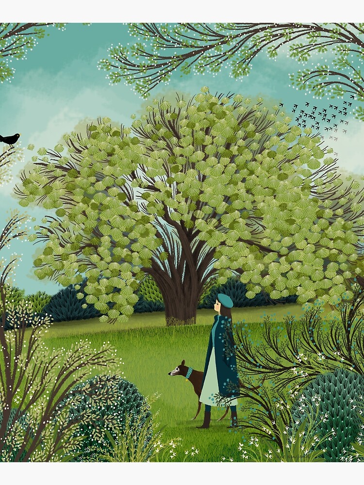 SPRING DOG WALK by Jane-Newland
