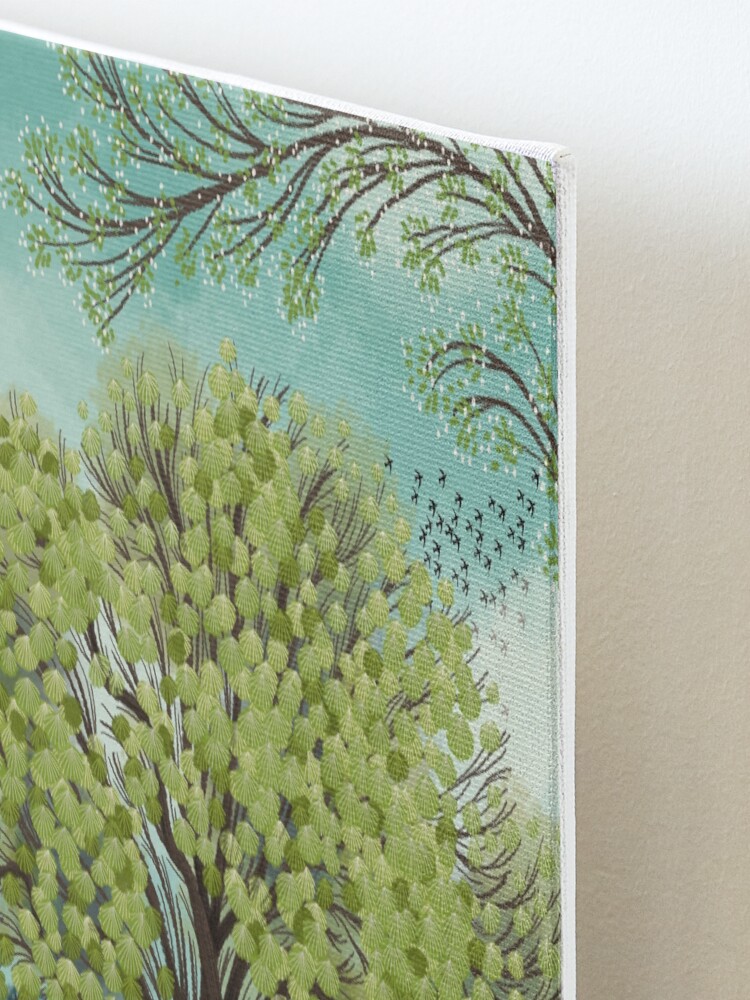 Alternate view of SPRING DOG WALK Mounted Print