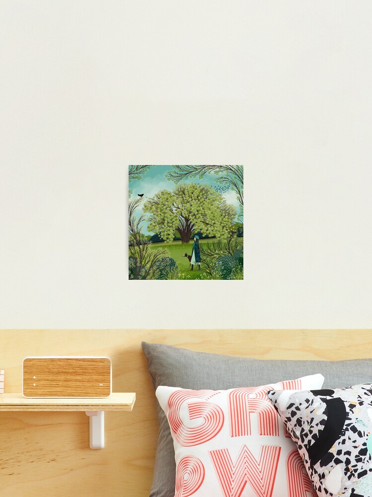 Thumbnail 1 of 3, Photographic Print, SPRING DOG WALK designed and sold by Jane-Newland.