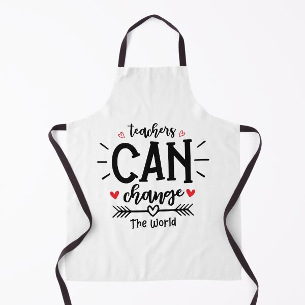 Item preview, Teachers Can Change The World Teacher Quote With Hearts designed and sold by Briekel.