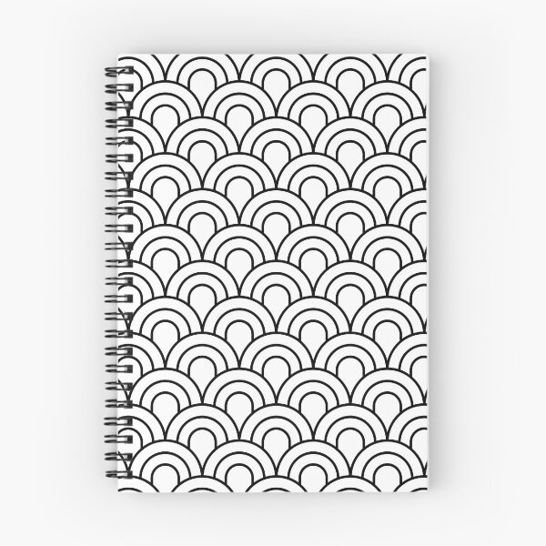 Item preview, White Art Deco Scallop Print designed and sold by FouShop.
