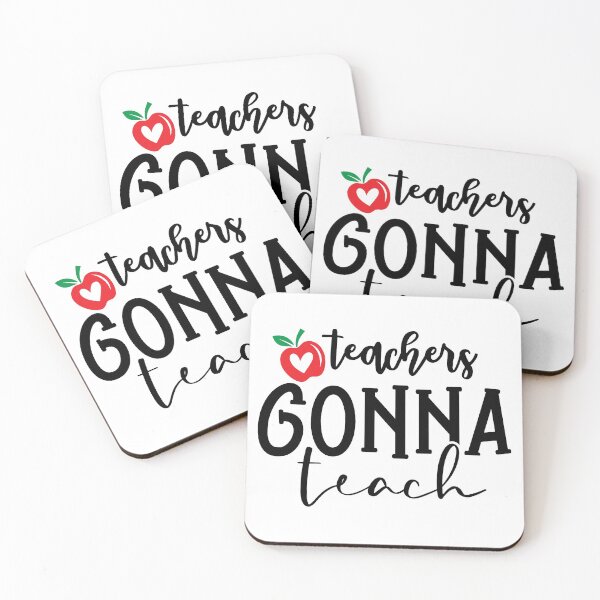 Item preview, Teachers Gonna Teach Funny Teacher Quote With Apple And Heart designed and sold by Briekel.