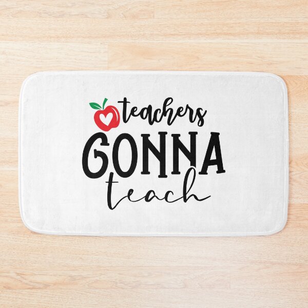 Item preview, Teachers Gonna Teach Funny Teacher Quote With Apple And Heart designed and sold by Briekel.