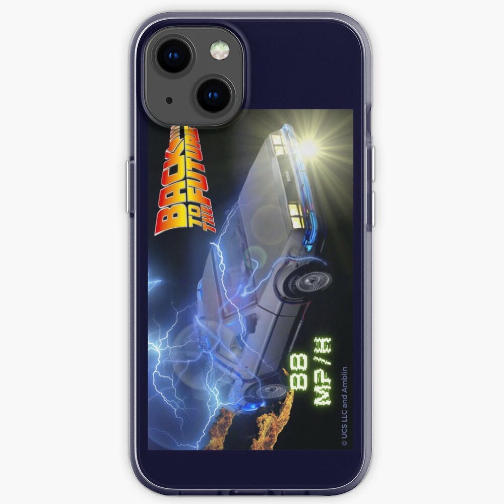 Back To The Future Delorean Time Jump Iphone Case Cover By Markin78garage Redbubble