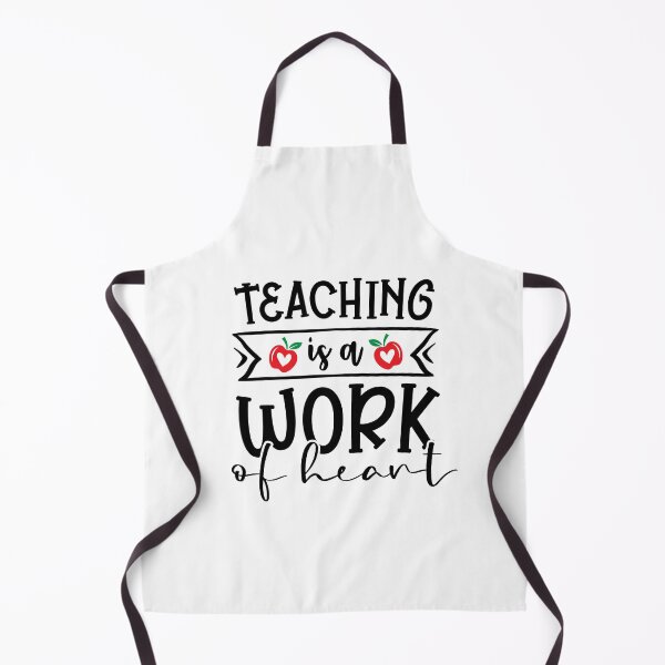 Item preview, Teaching Is A Work Of Heart Teacher Quote With Apples And Hearts designed and sold by Briekel.
