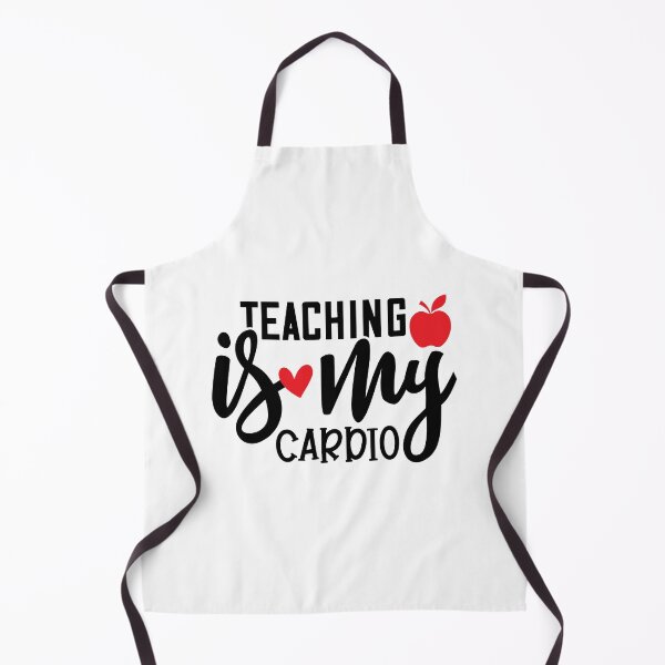 Item preview, Teaching Is My Cardio Funny Teacher Quote With Apple And Heart designed and sold by Briekel.