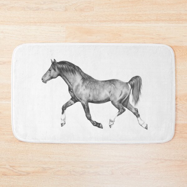 Item preview, Pencil drawing of a running horse designed and sold by IrynaHorseArt.