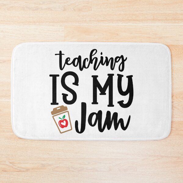 Item preview, Teaching Is My Jam Funny Teacher Quote With Apple And Heart designed and sold by Briekel.