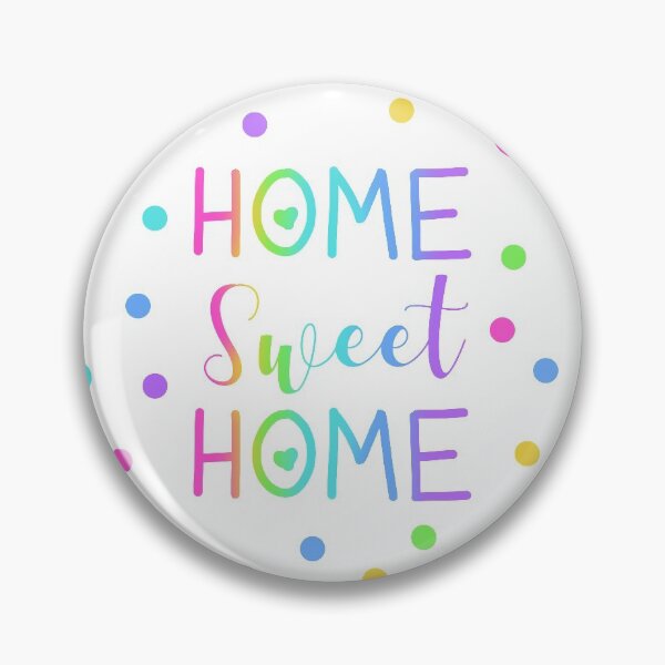 Item preview, Home Sweet Home - Rainbow Gradient with Polka Dots on White designed and sold by Whoopsidoodle.