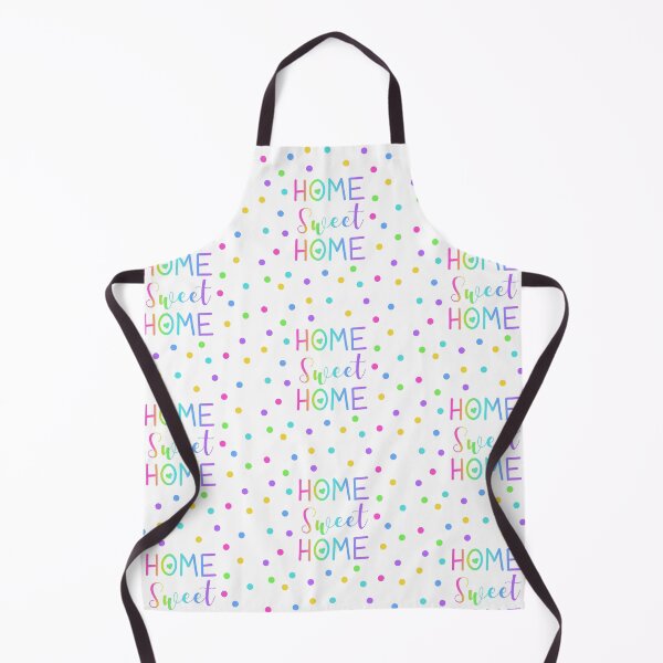 Item preview, Home Sweet Home - Rainbow Gradient with Polka Dots on White designed and sold by Whoopsidoodle.