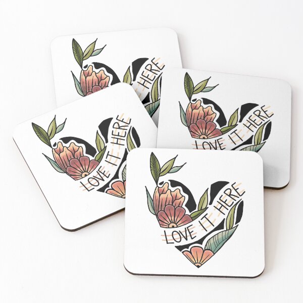 Item preview, Love it Here Tattoo Heart designed and sold by HappilyEnzo.