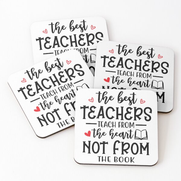 Item preview, The Best Teachers Teach From The Heart Not From The Book Teacher Quote designed and sold by Briekel.